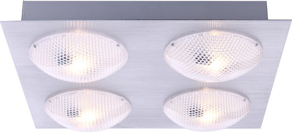 Lampada a sospensione Globo, modello Dl, alluminio, 4 luci, codice prodotto 56184-4D