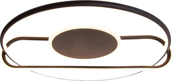 Plafoniera LED soggiorno soffitto camera da letto moderno nero 1384822