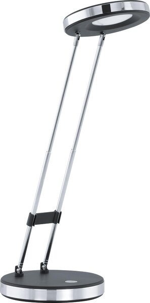Eglo 93076 Gexo LED lampada da tavolo Ø 12,5 cm cromo nero