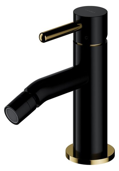 Omnires Y Y1220BLGL Miscelatore per bidet, nero-oro