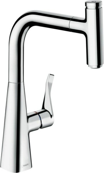 Hansgrohe M71 - Miscelatore per lavello M7115-H240 con doccia estraibile, sBOX, cromo 73802000
