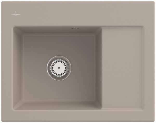 Lavello da cucina Villeroy&Boch, lavello da cucina Subway 45 Compact Almond 650x510mm, larghezza base 45cm
