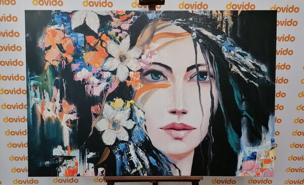 Quadro su tela – Pittura originale di una donna