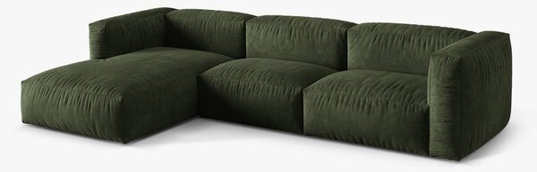 Divano angolare Martina in velluto Vogue - L332 cm