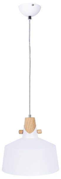NOWA lampada a sospensione in metallo bianco, 1x E27
