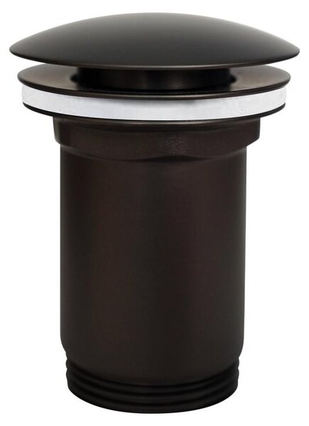 Omnires A706GR Piletta click-clack con troppopieno, grafite