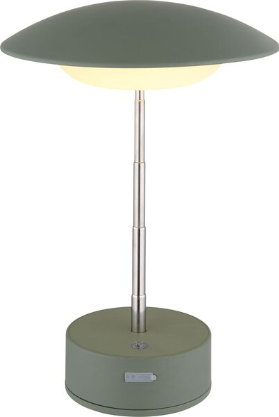 Lampada da tavolo a batteria ricaricabile Touch Dimmer Lampada da tavolo dimmerabile Verde 58013B