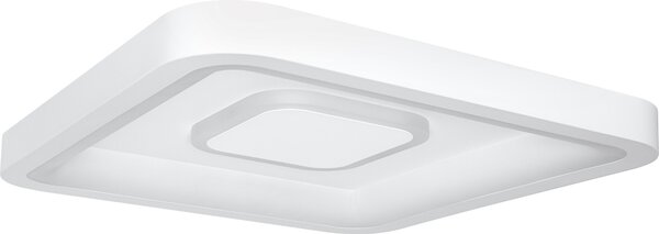 LEDVANCE ORBIS STELLA SMART+ WiFi, 48x48cm, plafoniera LED dimmerabile per interni, 32W, temperatura di colore 2700 - 6500K, 3250 lumen, 2 moduli LED RGB, design quadrato, bianco