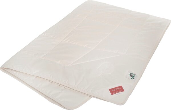 HEFEL Bio Timber: copriletto estivo in lyocell, adatto a chi soffre di allergia alla polvere domestica, 140 g/m², 135 x 200 cm