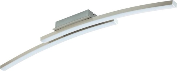 Plafoniera LED Fraioli-C curva in nichel opaco
