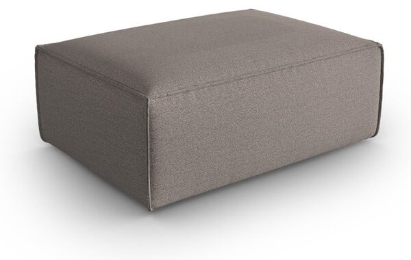 Pouf Mackay in tessuto vellutato - L100 cm