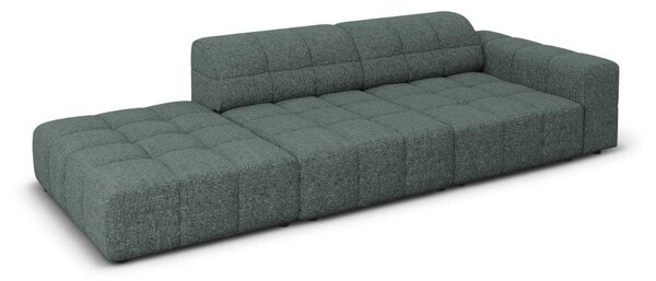 Divano Chicago in ciniglia a 3 posti, aperto su un lato - L262 cm