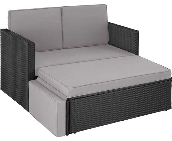 Tectake® Rattan Lounge Korfu 2 posti resistente