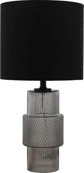 HOME DELUXE Grande lampada da tavolo in vetro YUKI - Grigio fumo | Lampada da tavolo Lampada da scrivania Lampada da comodino