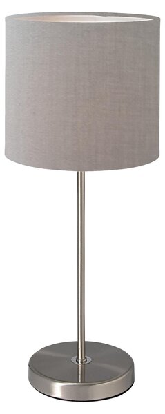Lampada da tavolo Näve; colore: grigio, cromo, 3112016