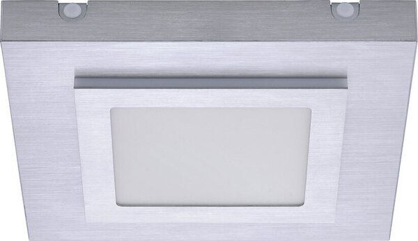 Plafoniera LED, alluminio, argento, bianco caldo, L 30 cm