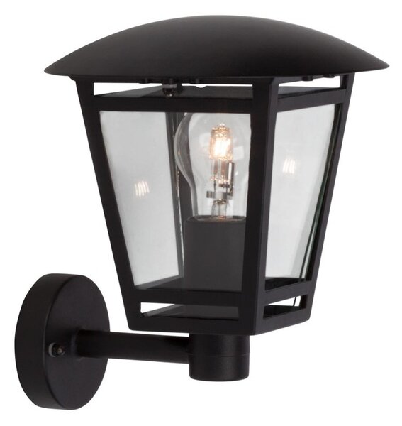 BRILLANTE applique da esterno Riley | luce da esterno | metallo/vetro | nero | IP44 | 1x E27 max. 40 W
