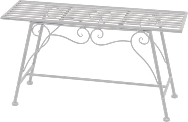 Panca da giardino Garden Pleasure Lorin 950383 in metallo bianco 83,0 cm