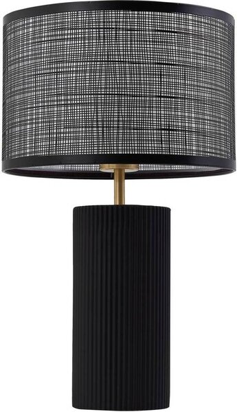 Lampada da tavolo Lindby Sorscha, nero, ferro, Ø 26 cm