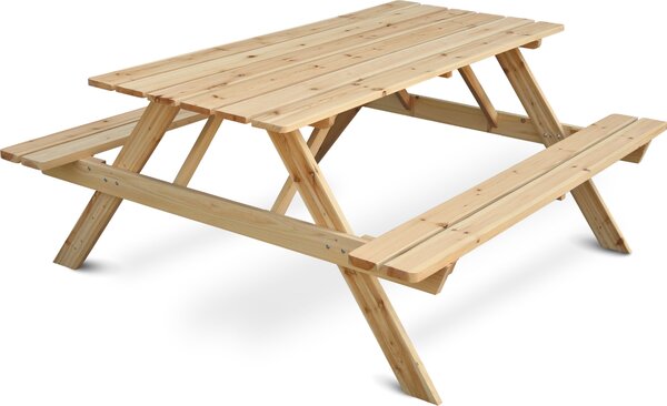 Holz4home® Panchina da picnic da esterno 140 cm | Set da giardino - Panchina da esterno - Panchina da giardino