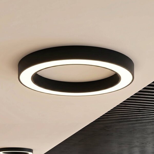 Plafoniera a LED Sharelyn Arcchio, dimmerabile, Nero, Cucina, Alluminio, Moderno, Plafoniera LED