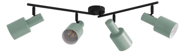 Faretto da soffitto Lindby Ovelia, verde, 80 cm, 4 luci, E27