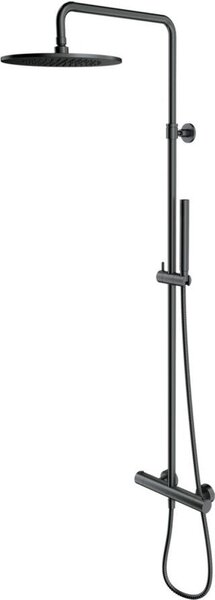 Omnires Y1244SUGR Set doccia con miscelatore termostatico, grafite