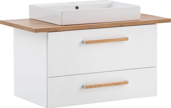 Set da bagno Möbelpartner Duo 1022 102 cm bianco