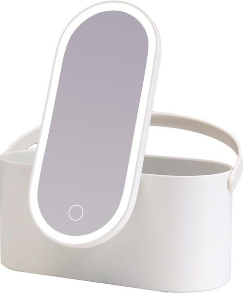 AILORIA MAGNIFIQUE - Beauty case con specchio LED dimmerabile (USB) BIANCO