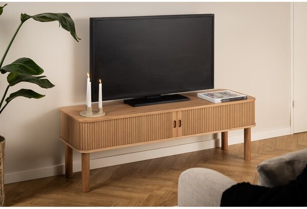 Tavolo TV in rovere naturale 140x45 cm Langley - Actona