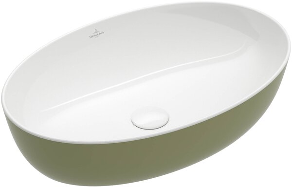 Vasque à poser Villeroy & Boch Artis, ovale, sans trop-plein, 610x410mm, 419861BCS8, 419861BCS8