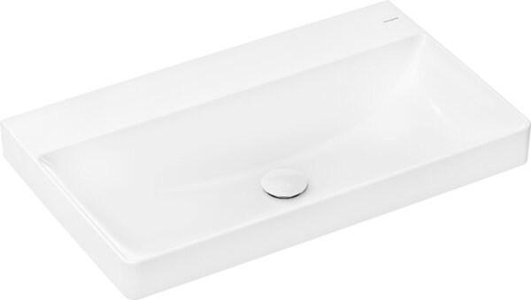 Hansgrohe Xelu Q lavabo à poser, sans trop-plein, 800x480mm, SmartClean, poli, avec garniture découlement, 61023450, 61023450
