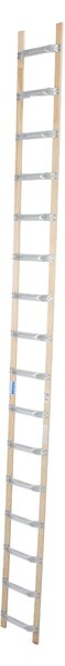 STABILO Scala da tetto in alluminio e legno, 1x16 pioli, 804242
