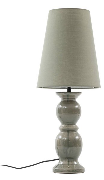 Lampada da tavolo Lucande Lyndorin, verde, Vetroceramica, 63 cm