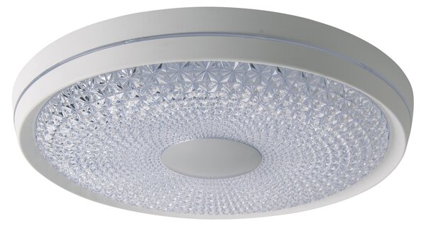 Plafoniera LED, telecomando, bianco, CCT, P 51 cm