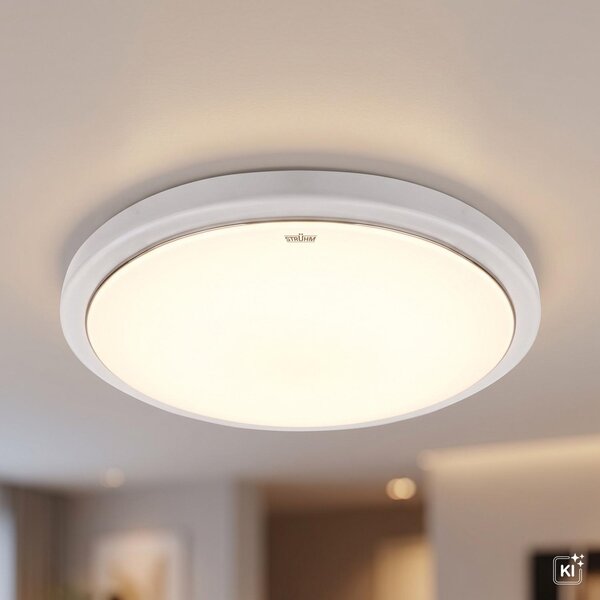Lampada da soffitto a LED in metallo IP44 D: 26 cm rotonda Bianco neutro 4100 K 1840 lm