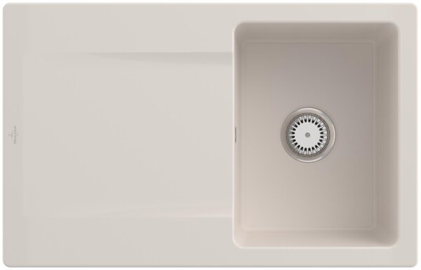 Lavello Villeroy&Boch, lavello Siluet 45 Crema 800x510mm, larghezza base 45cm