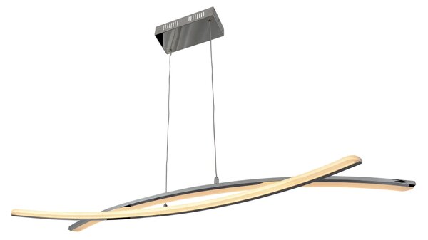 Näve - Lampada a sospensione LED, Curve, l:100cm, l:22,7cm; h:140cm; 7063442