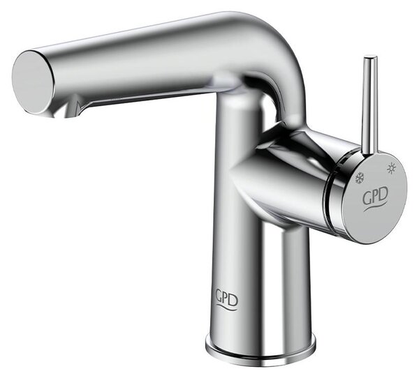 Miscelatore per lavabo grigio, rubinetteria da bagno in ottone MLB19