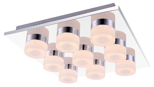 Plafoniera Globo Dl cromo, 9Xled 42504-9