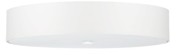 Plafoniera SKALA 70 bianco 6xE27 15W tessuto/vetro/acciaio 20x70x70cm Sollux Lighting