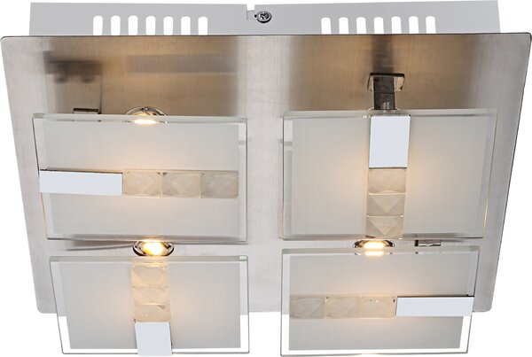Plafoniera Globo Dl cromo, 4Xled 41711-4