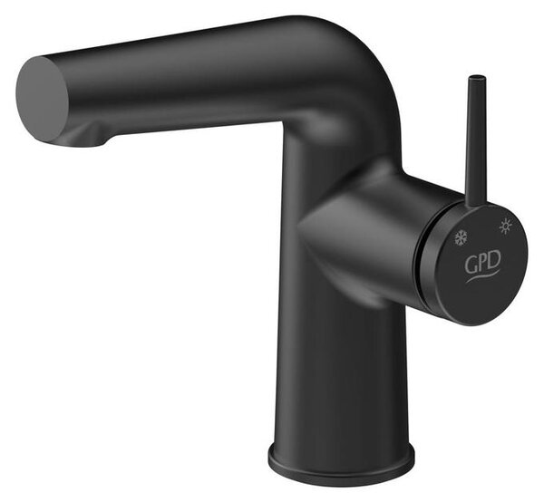 Miscelatore per lavabo nero in ottone MLB19