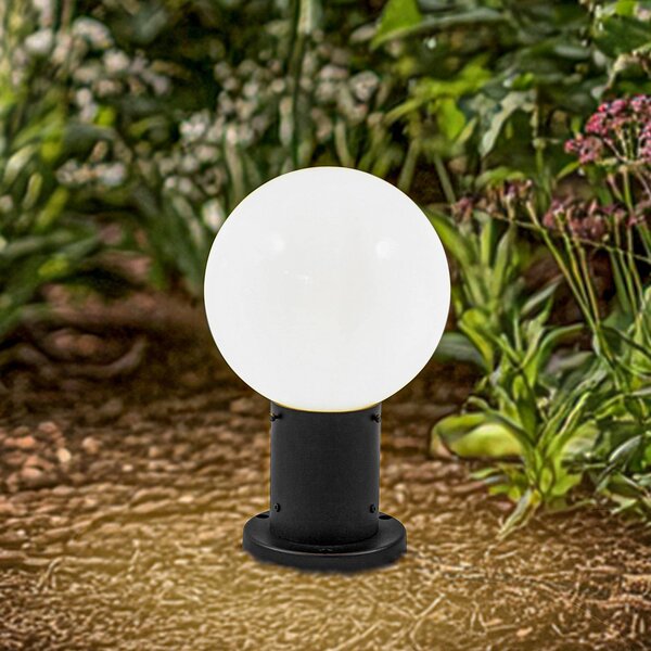 Lampione da giardino Dangan Lindby, dimmerabile, Bianco / Opale, Vetro, Moderno, Lampada da esterni