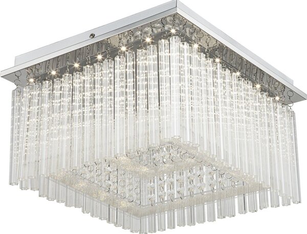 Plafoniera LED soggiorno sala da pranzo cucina lampada da soffitto in vetro 68567-21