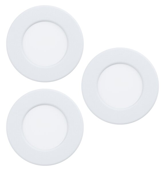 Eglo 901429-Set di 3 LED RGBW St.ko.pod.sví. FUEVA-Z LED/2,8W/230V 8,8 cm IP44 bianco