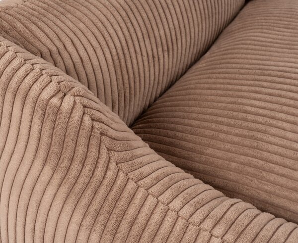 Cuccia per cani Knuffelwuff in velluto a coste con carattere intrecciato a mano Olivia M-L 85 x 63 cm Marrone