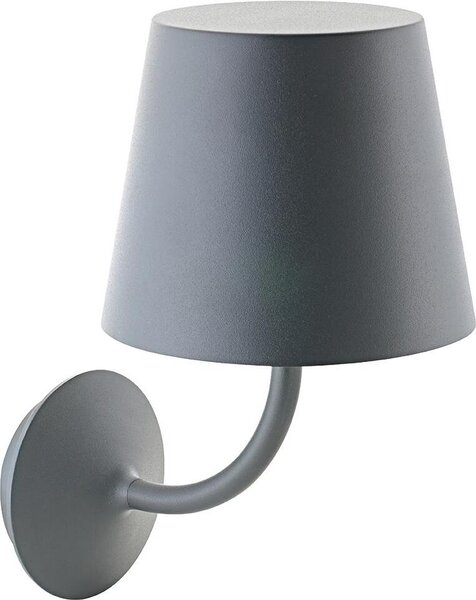 Nupara lampada da parete per esterni antracite moderna IP65 7W