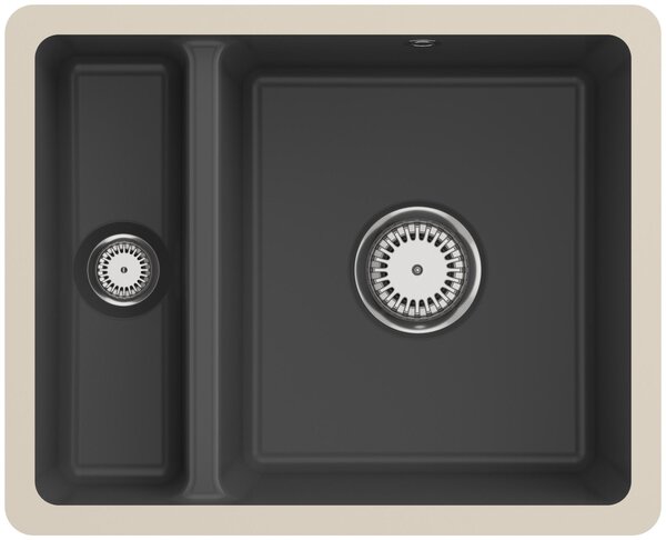 Villeroy & Boch Subway 60 - Lavello in Vetroceramica 55x44 cm, CeramicPlus, grafite 675801i4