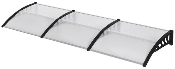 Tettoia Outsunny per porta d'ingresso 303x96x27 cm con protezione UV per esterni